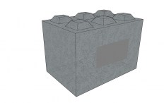 Betonový blok AB5 1200x800x800 mm