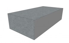 Betonový blok ABN12R 1600x800x400 mm