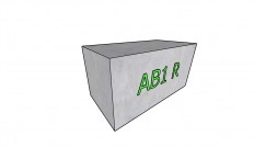 Betonový blok AB1 R 1600x800x800 mm