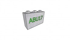 Betonový blok ABU17 1200x400x800 mm