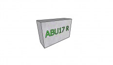 Betonový blok ABU17 R 1200x400x800 mm