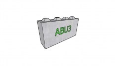 Betonový blok ABU3 1600x400x800 mm