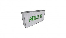 Betonový blok ABU3 R 1600x400x800 mm