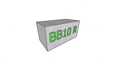 Betonový blok BB10 R 1200x600x600 mm