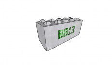 Betonový blok BB13 1500x600x600 mm