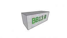 Betonový blok BB13 R 1500x600x600 mm