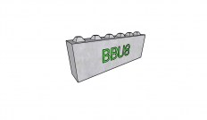 Betonový blok BBU8 1800x300x600 mm